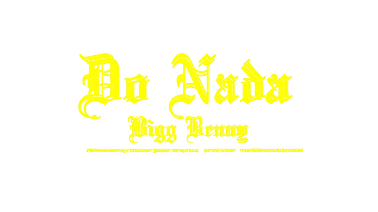 Bigg Benny_ DO NADA (visualizer official)