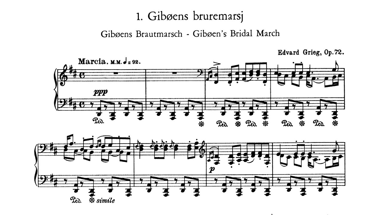 Edvard Grieg - Sl&aring;tter, op. 72 [With score]