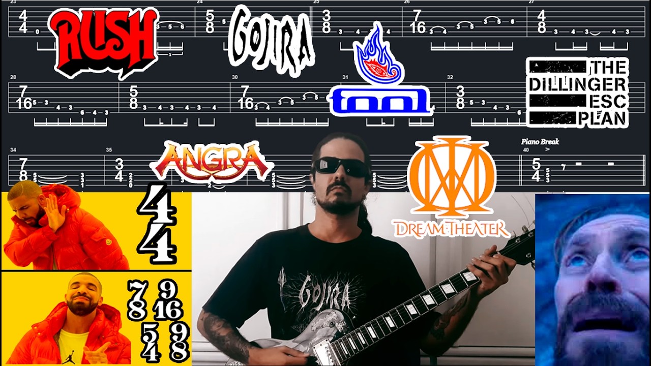 90% Dos Guitarristas NÃO CONSEGUEM Tocar Isso - Odd Time Rock / Metal Riffs