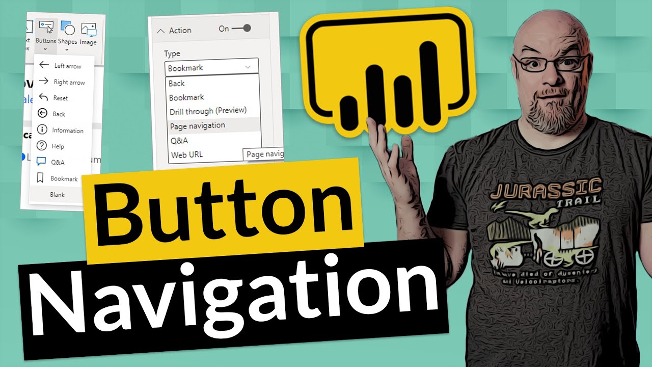 Make navigation easier with Power BI buttons