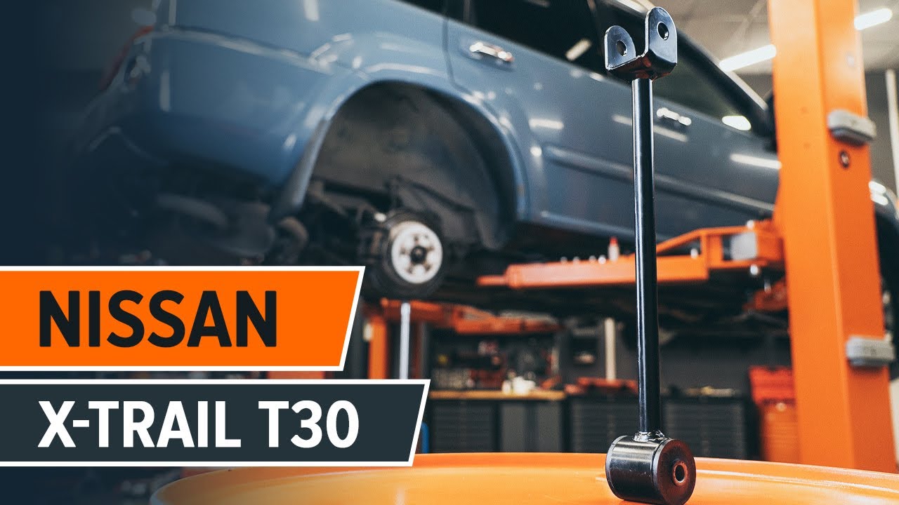 How to change rear suspension arm on NISSAN X TRAIL T30 [TUTORIAL AUTODOC]