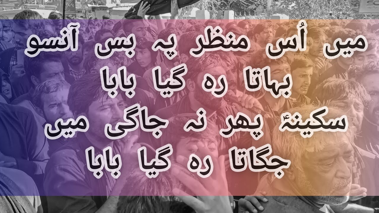 Jalos Arbaeen Skardu Baltistan || Main Os Manzar Bas Ansu Bahata Rah Gaya Baba ||