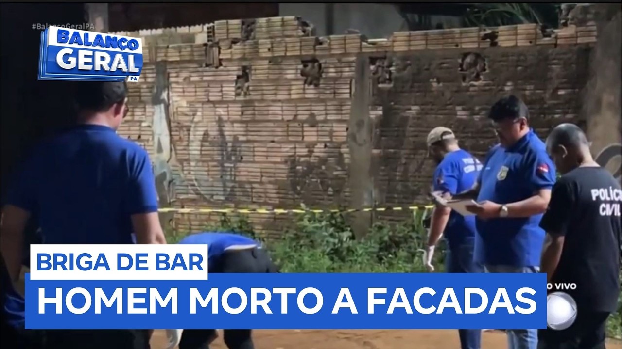 Homem em situação de rua é morto a facadas após confusão em bar