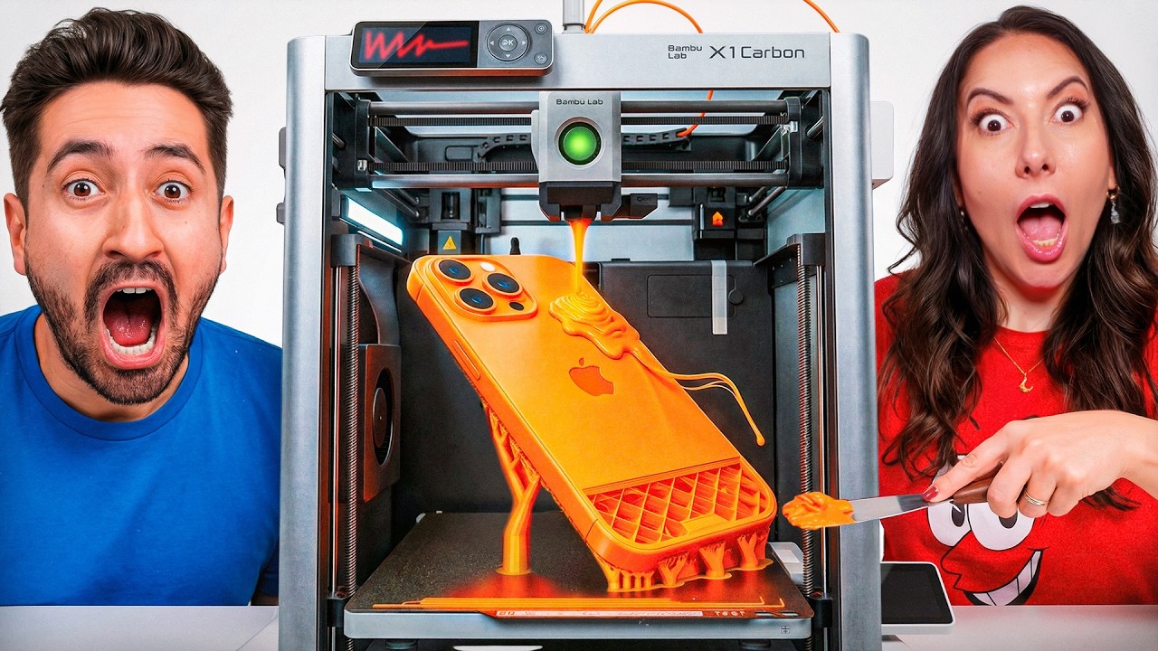 TESTANDO IPHONE QUE FIZEMOS NA IMPRESSORA 3D (inacreditável)