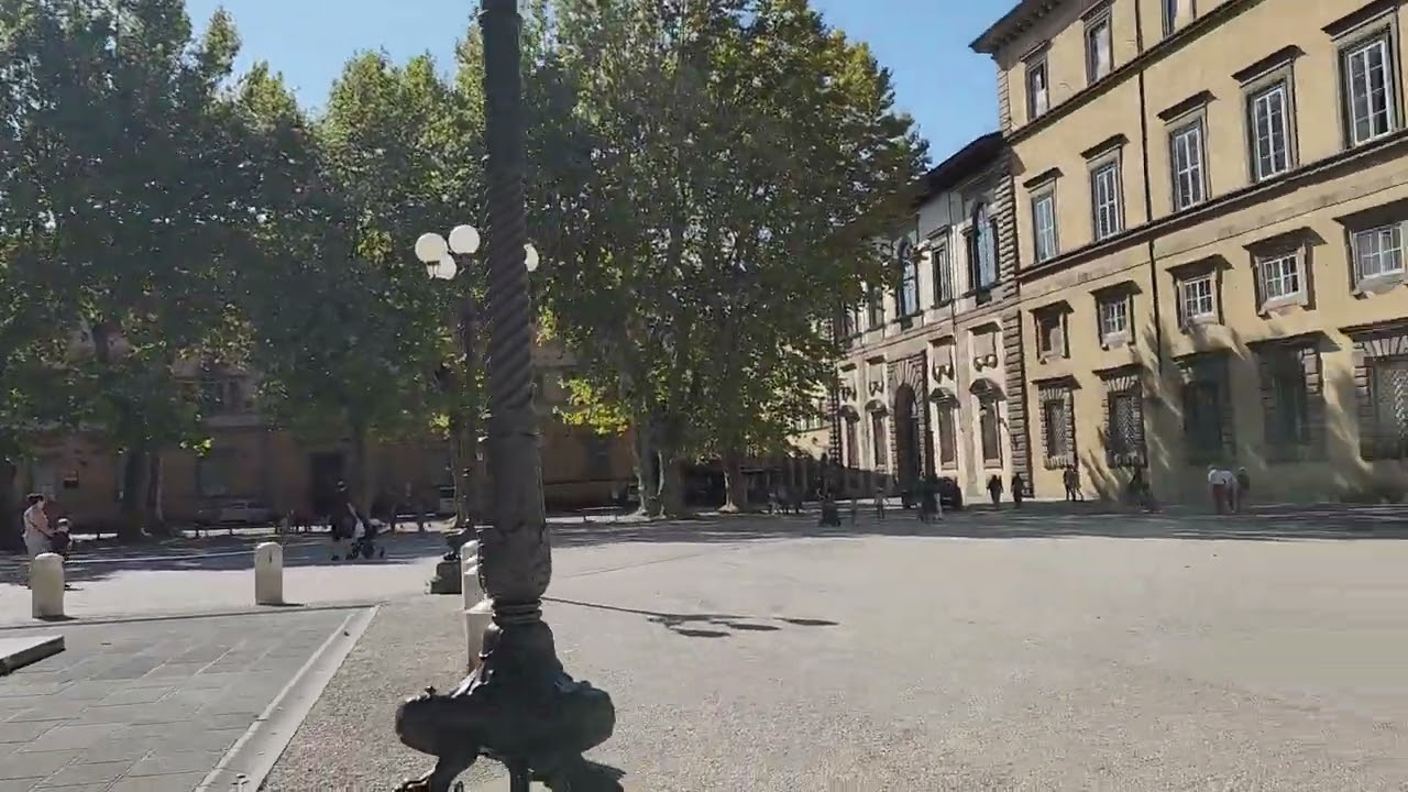Piazza Napoleone or Napoleon Square in Lucca,Italy
