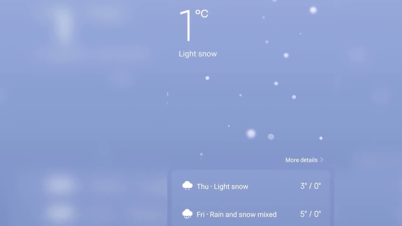 Xiaomi weather alarm music - Snow