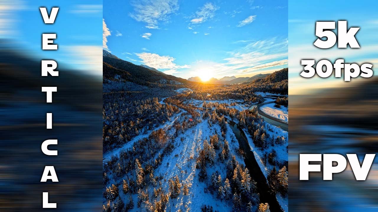 Vertical 5k FPV flight GoPro 10 - Winter wonderland ❄️
