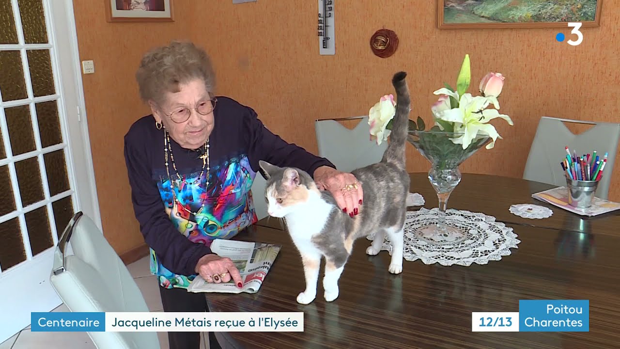 Centenaire : Jacqueline Métais, une habitante de Bressuire, reçue à l'Élysée