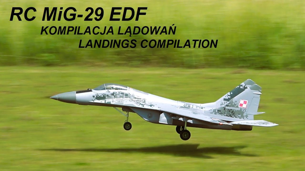 RC MiG-29 EDF  - Kompilacja lądowań / Landings compilation