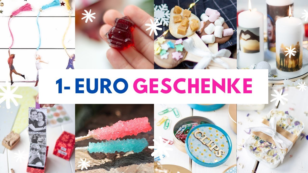 24 DIY und FOOD Geschenke für 1€! Günstige und kreative Ideen ❤️