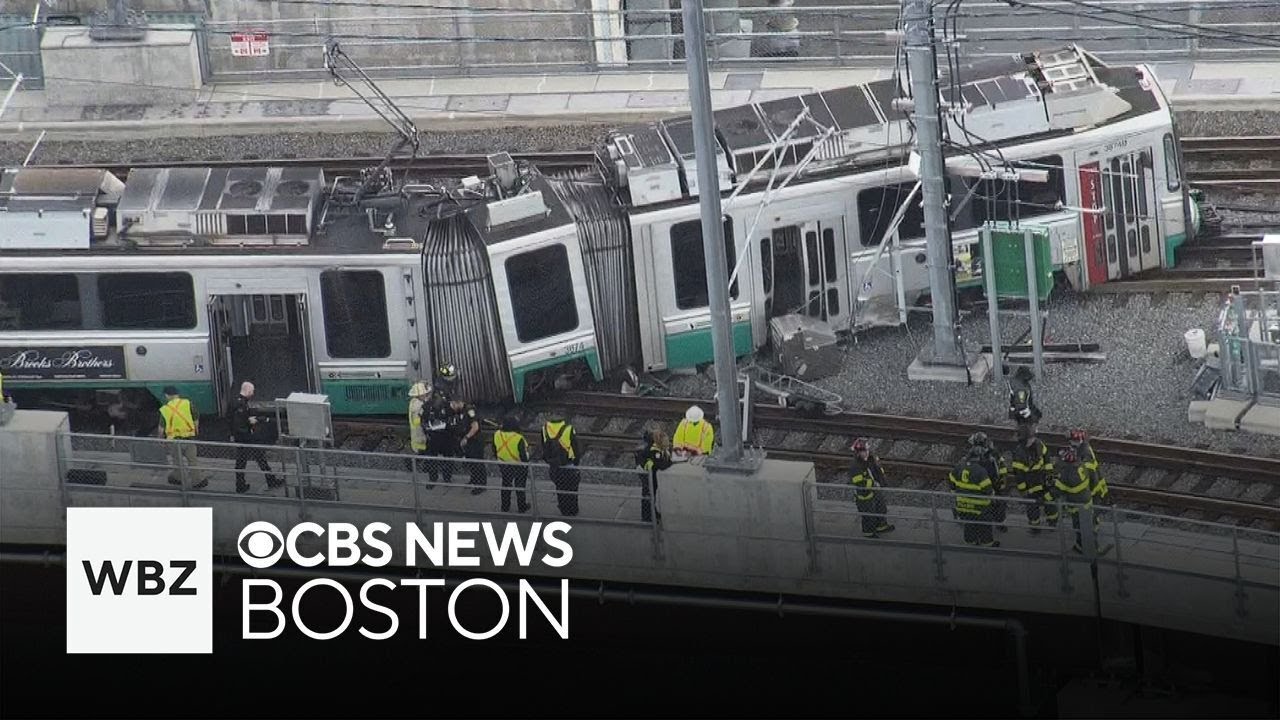 Passengers evacuated after Green Line derailment in Cambridge