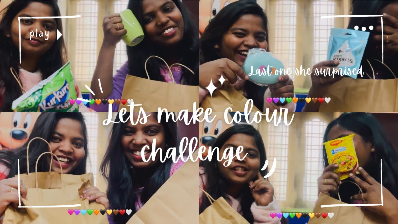 Colour challenge with my sister . Last one she surprised  
