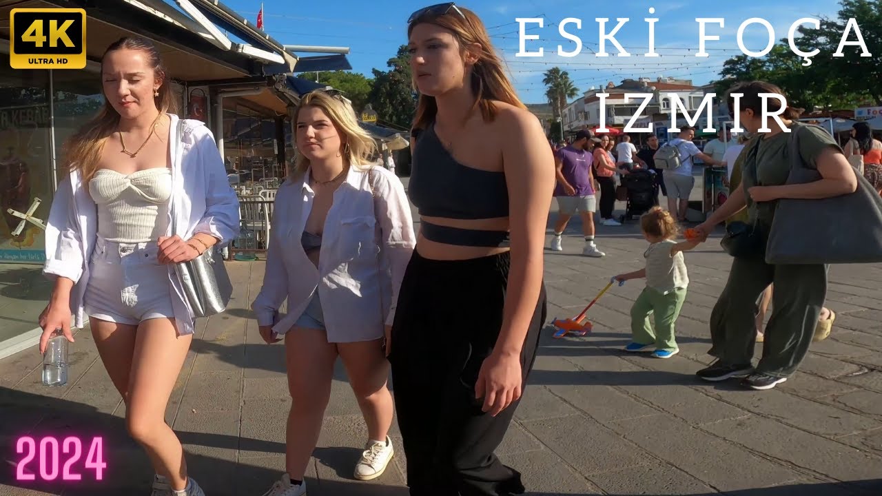 Foça: Izmir's Must-Visit District - Beach, Restaurants & Shops (4K Walk)