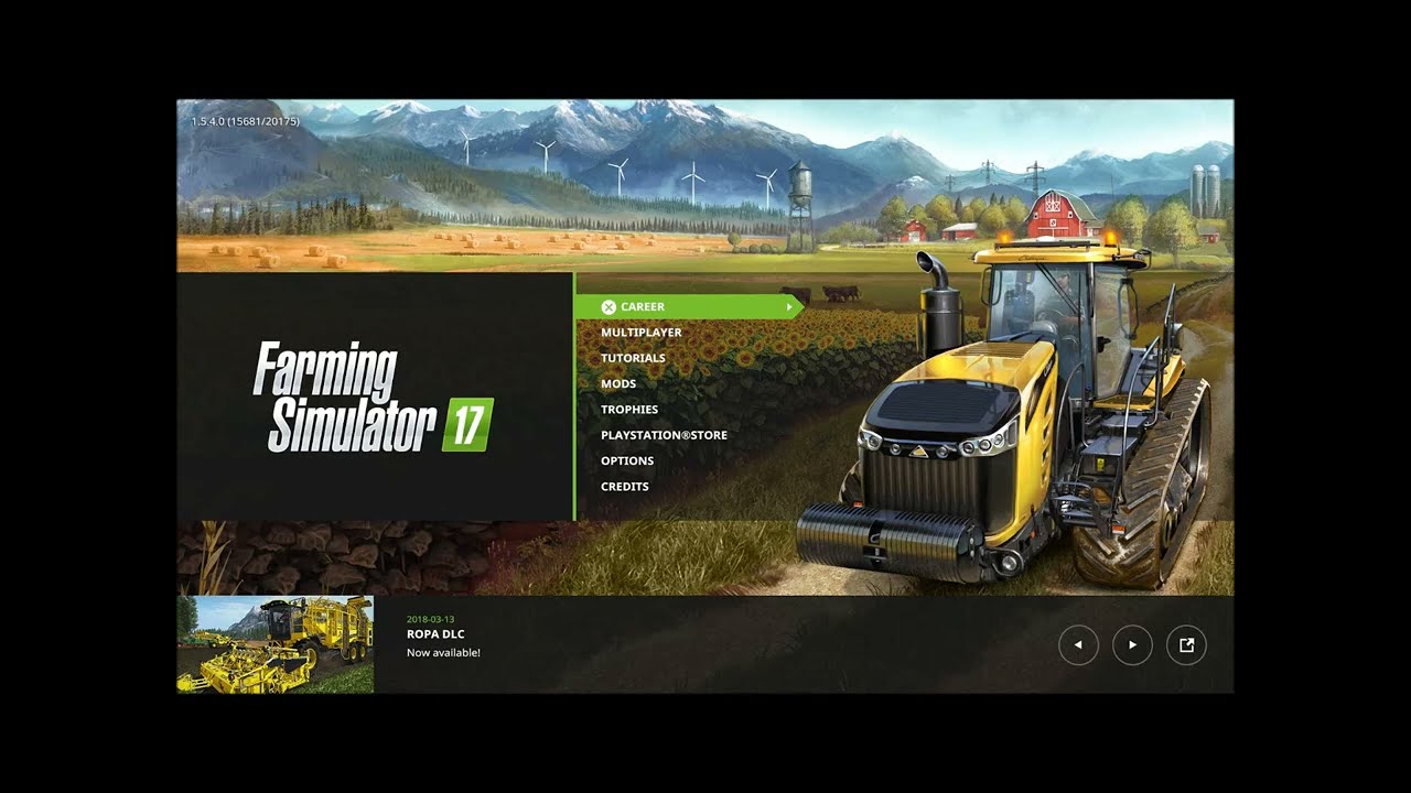FARMING SIMULATOR 17 PS4 - Platinum trophy