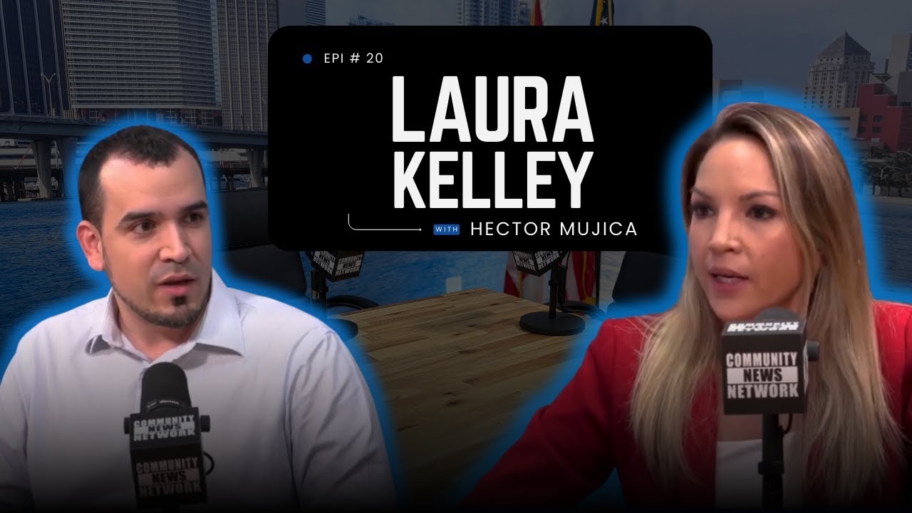 Laura Kelley of the Miami-Dade Democratic Party and Candidate for US Senate Hector Mujica