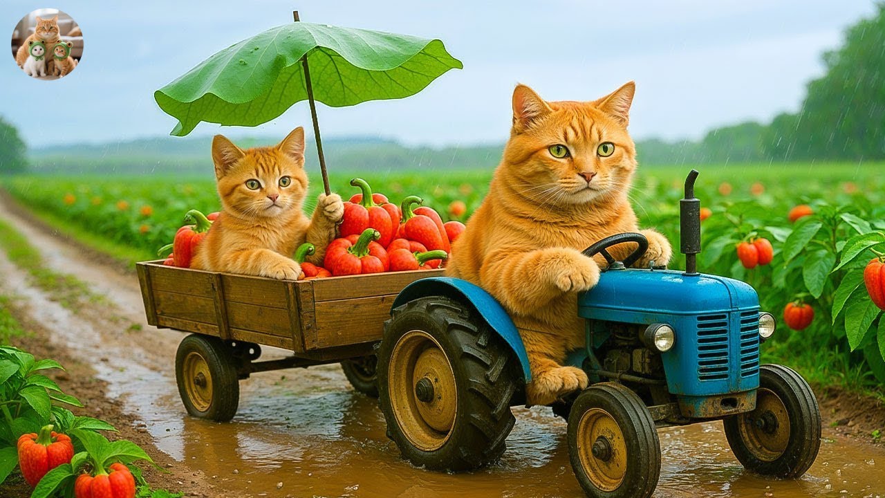 Mama cat is sick, kittens go to the market to cook and take care of mother