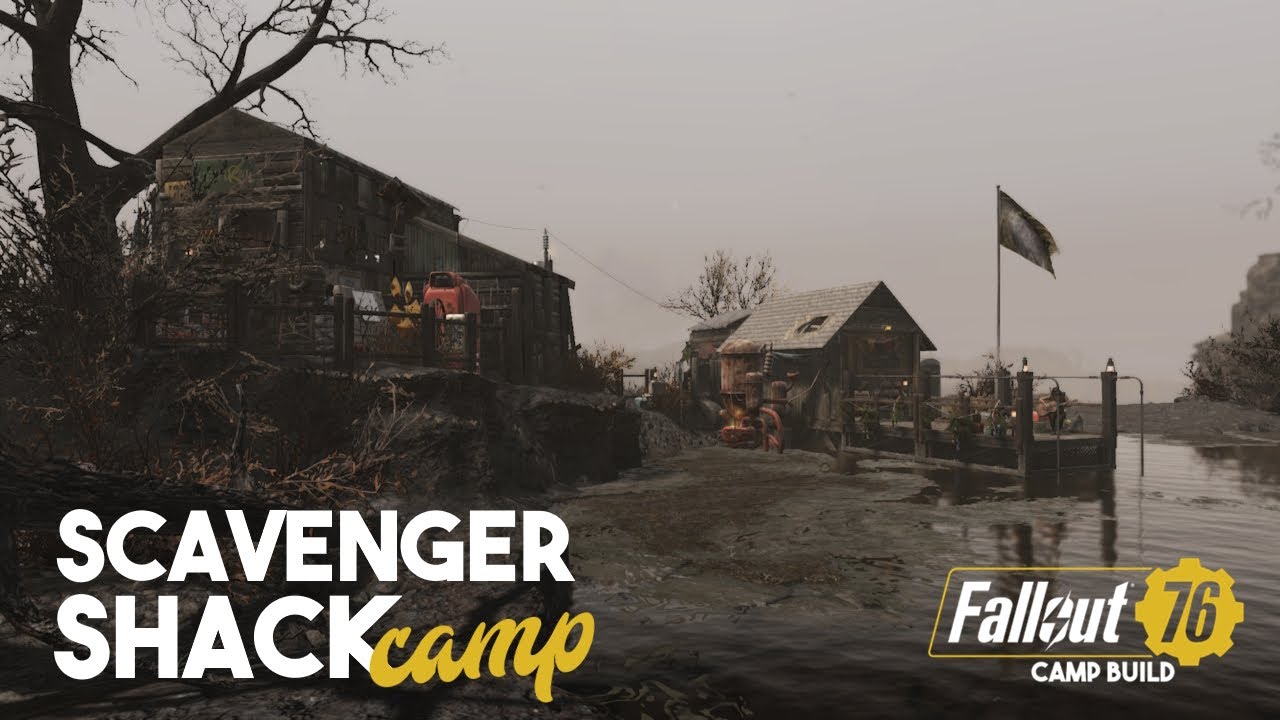 Lakeside Scavenger Shack | Fallout 76 CAMP Build