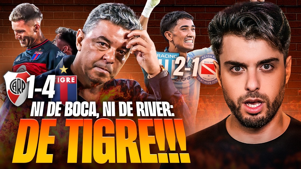 ❌ PAPELÓN DE RIVER!!! PERDIÓ 4-1 VS TIGRE y GANÓ RACING!!! 2-1 a ARGENTINOS 💣