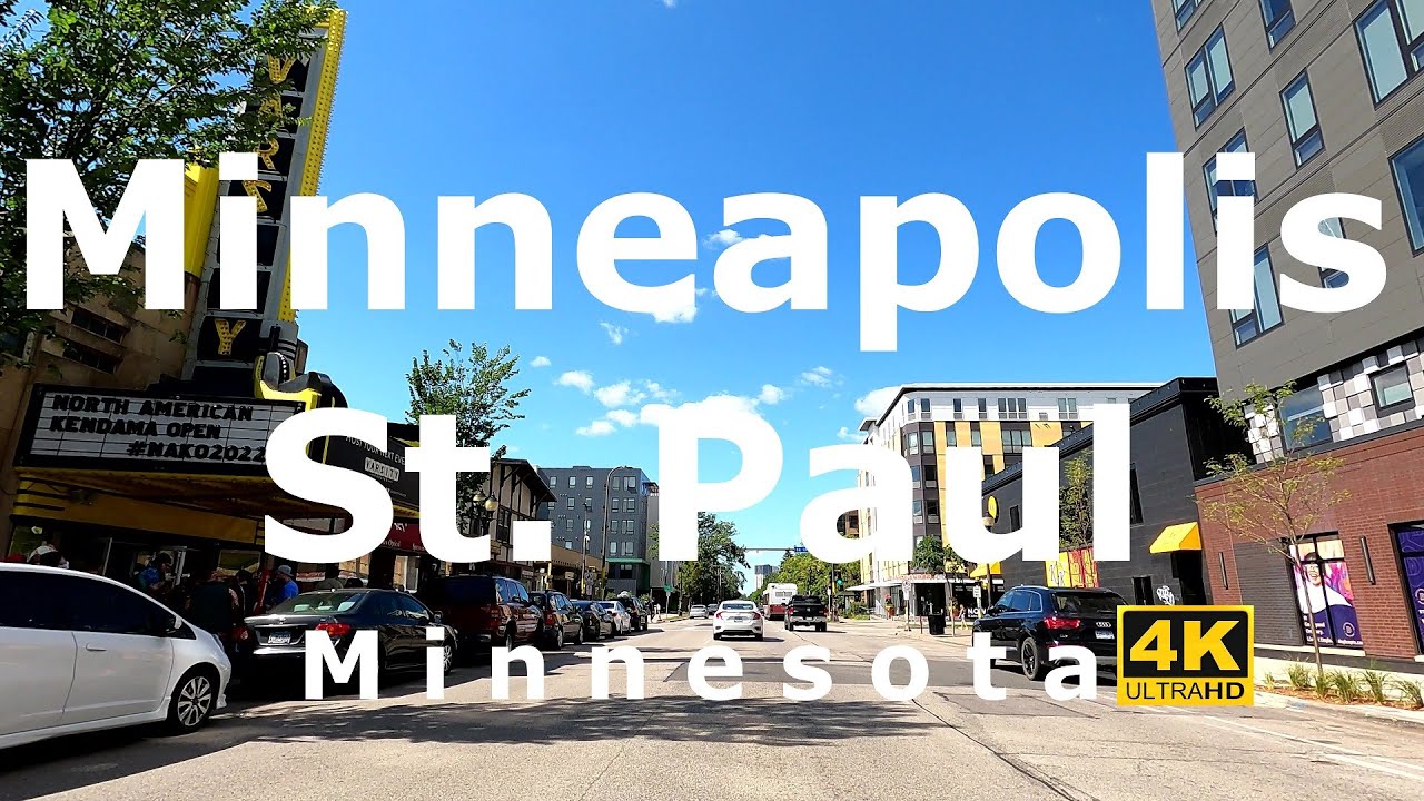 Minneapolis - Saint Paul, Minnesota 🇺🇸 Driving University Avenue 4K