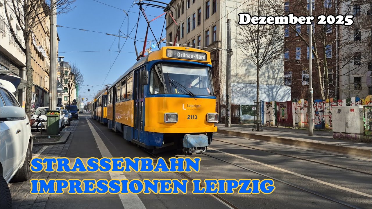 Straßenbahn Leipzig - Impressionen aus Leipzig | Dezember 2025