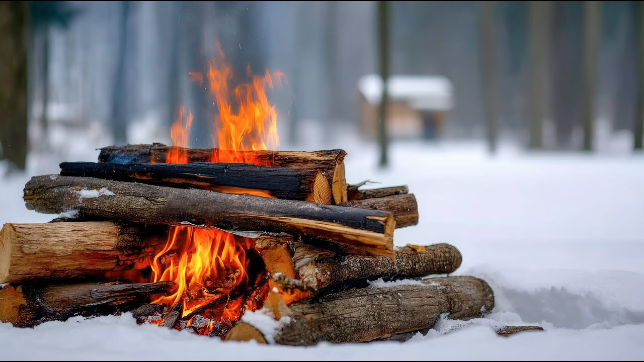 Soft Winter Fireplace Sounds to Calm the Mind