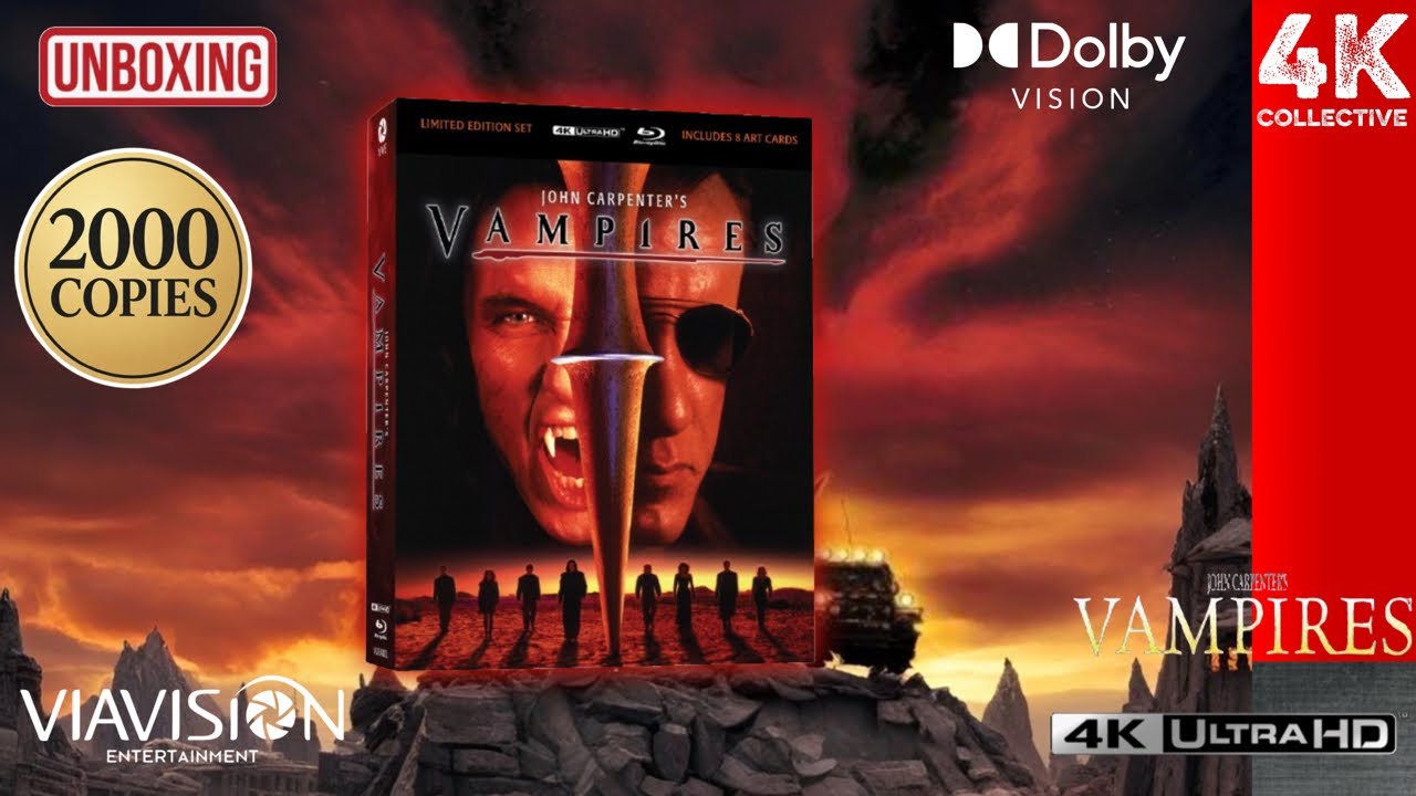 John Carpenter’s Vampires ViaVision 4K UltraHD Blu-Ray Lenticular Limited Edition (2000) Unboxing