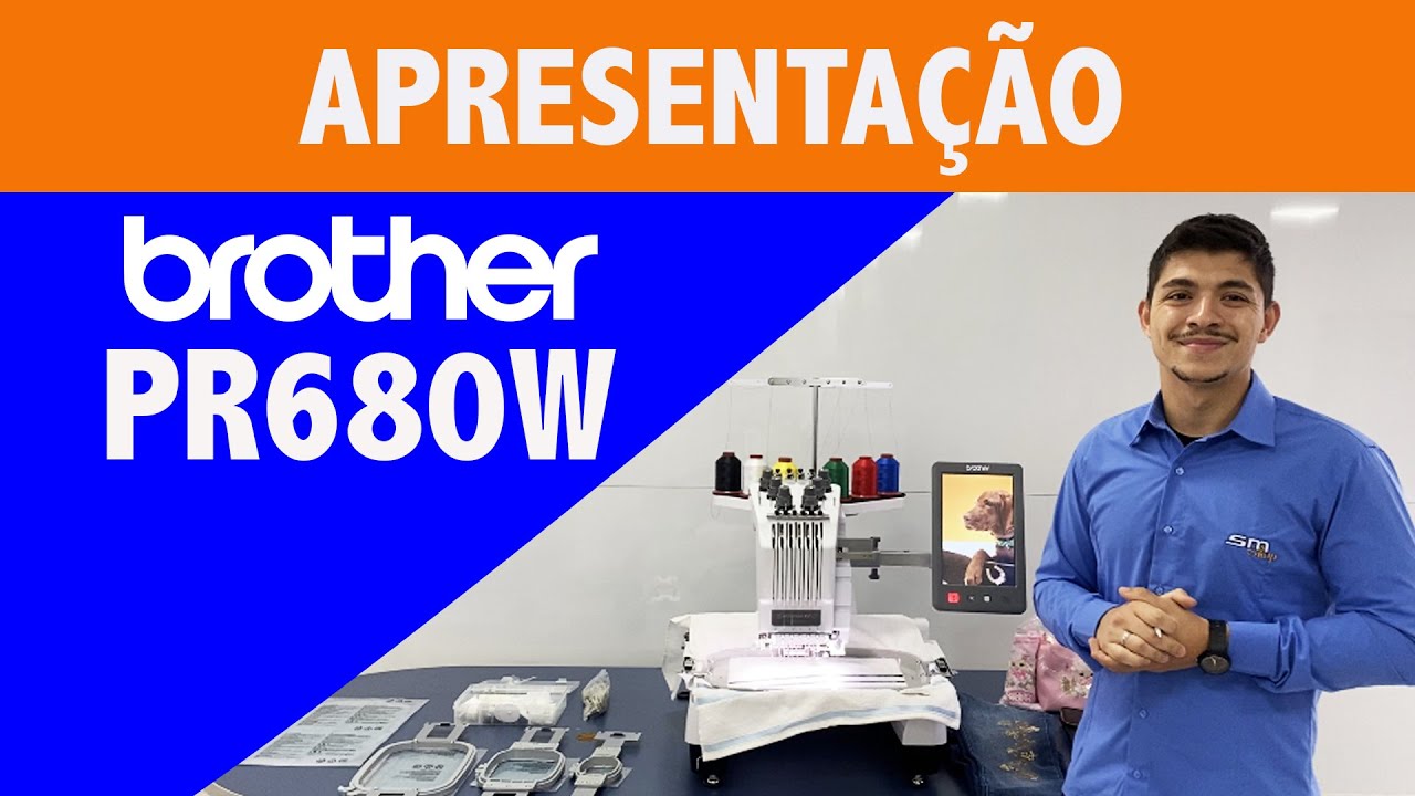 PR680W - Máquina de Bordado Brother 6 Agulhas Profissional