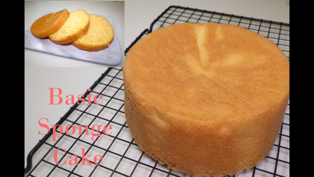 Fail Proof 3 Ingredients Sponge Cake. Very Easy and Very Fast Recipe.
