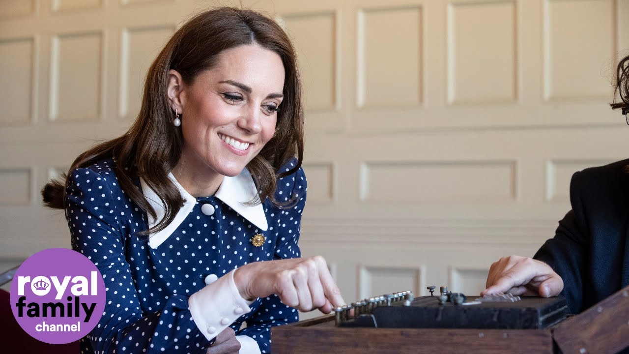 Duchess of Cambridge visits Bletchley Park's new D-Day exhibition