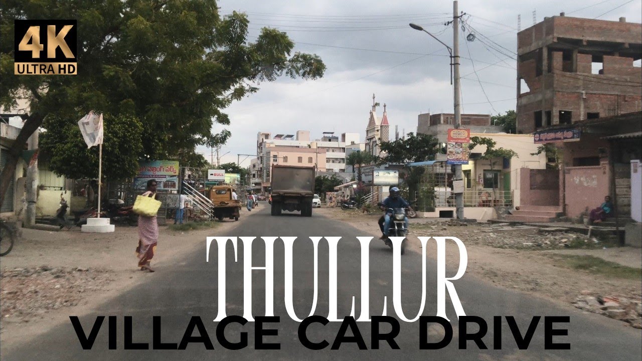 [India 4k] Amaravati - Thullur village car drive tour || July 2025