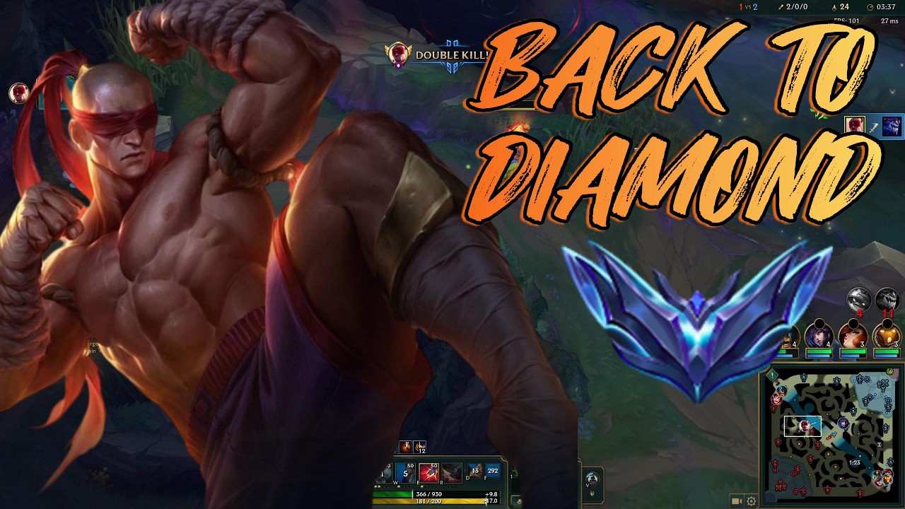 GETTING BACK TO DIAMOND!LEE SIN TO WIN