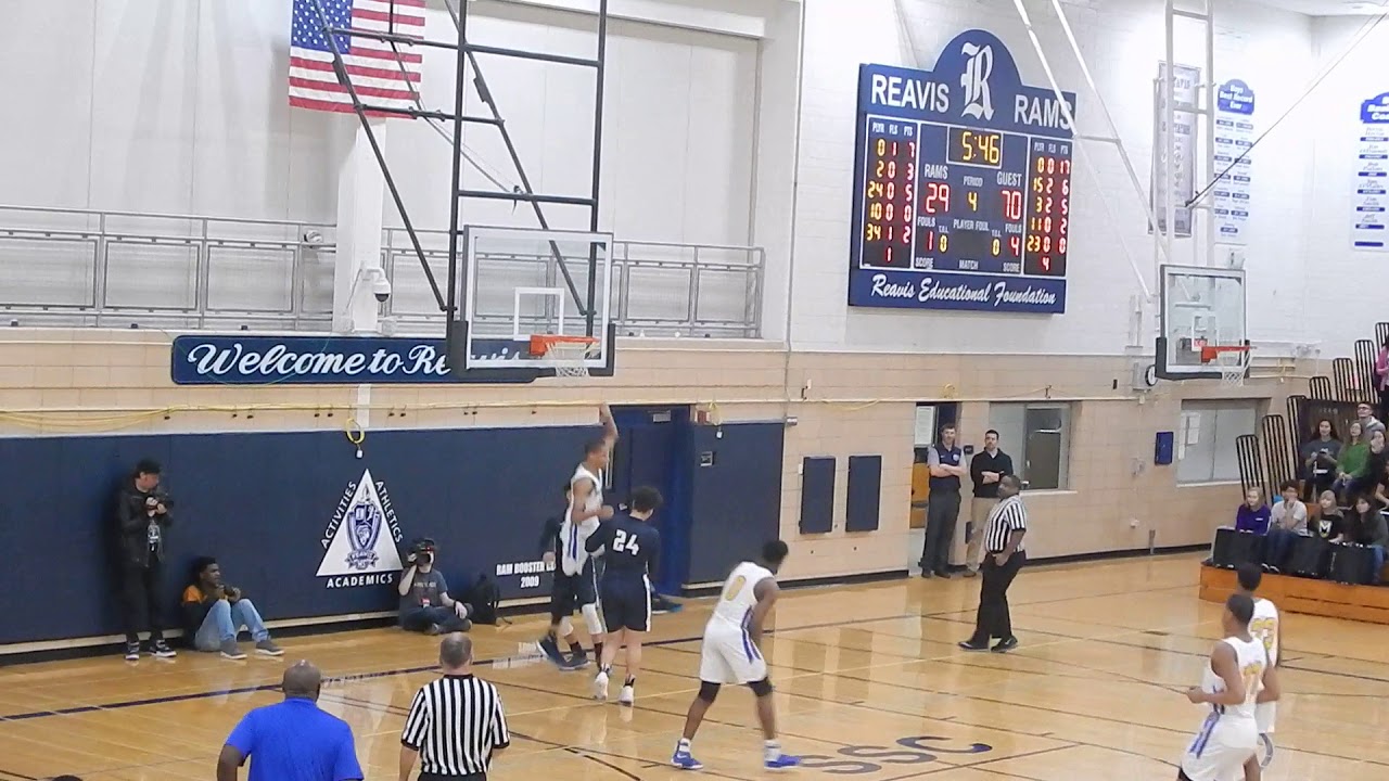 Xavier Pinson fly's in for the 2 hand flush