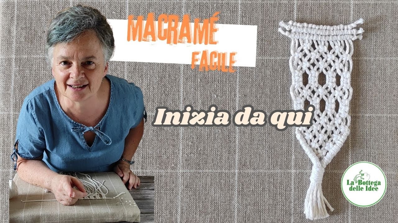 🎥 Tutorial completo – Campione in Macramè passo passo
