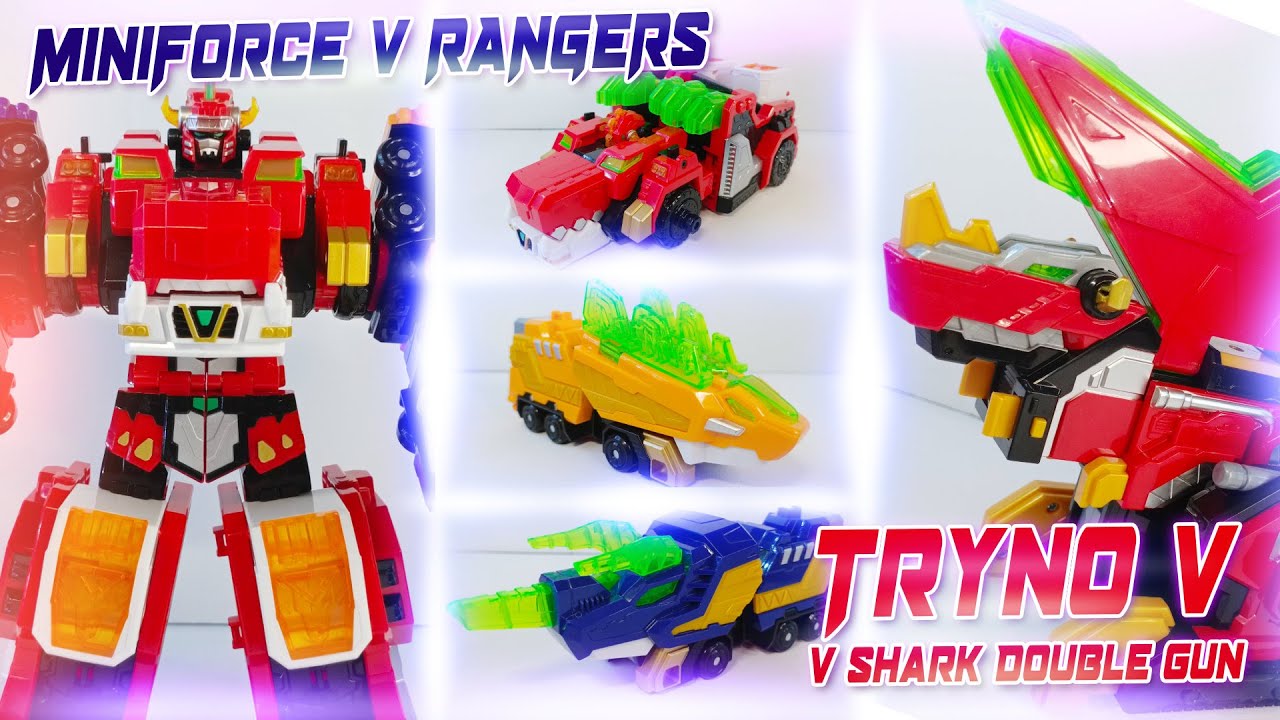 Miniforce V Rangers - Tryno V & V-Dino Ax Transformation Chinese version