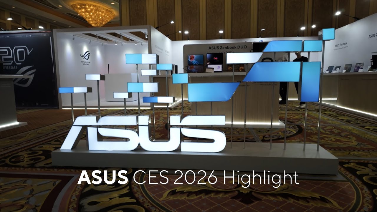 Основные моменты стенда ASUS на выставке CES 2026