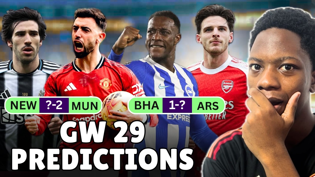 Arsenal & City Under Pressure 🔥 Full GW29 Preview + Top 4 Race Heats Up