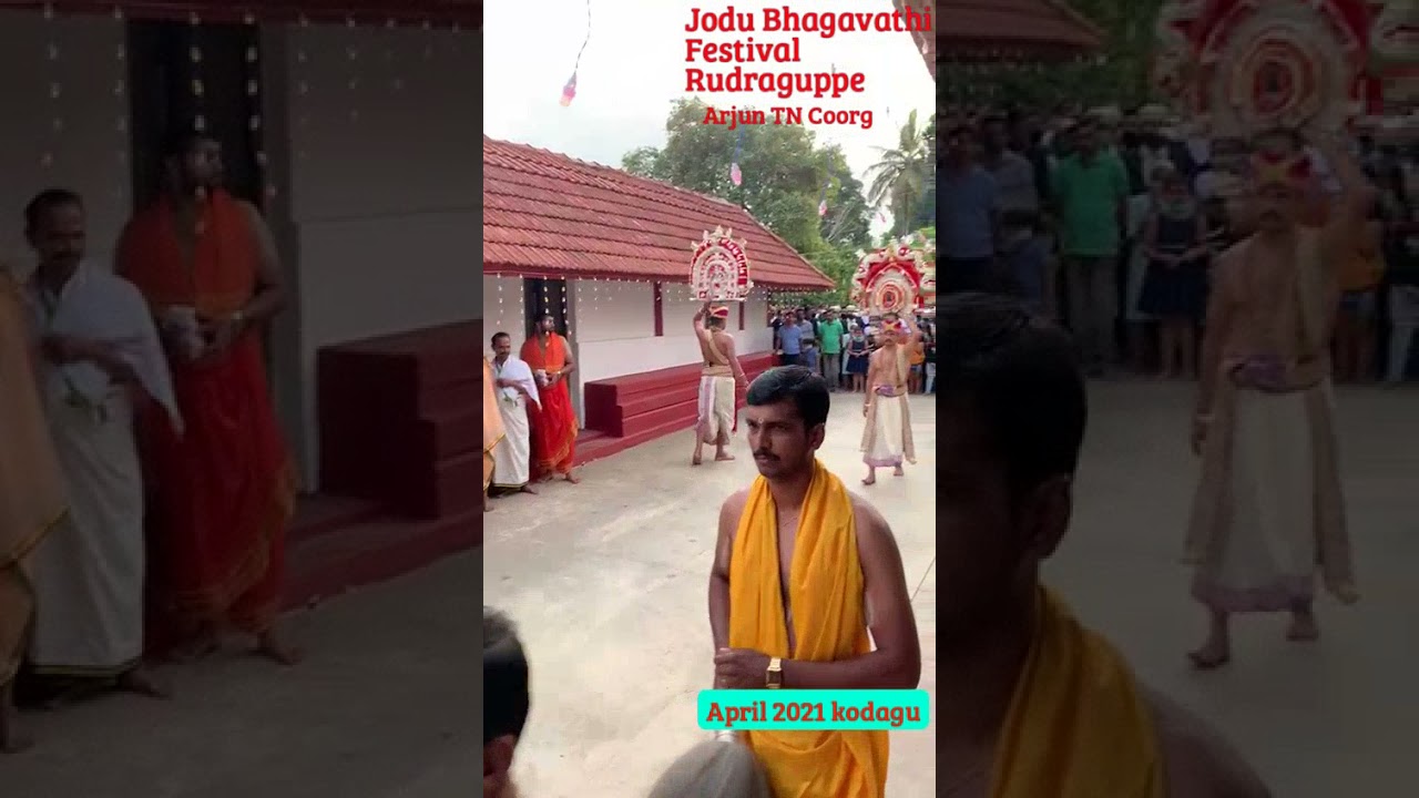Coorg Tere Festival Jodu Bhagavathi Festival Rudraguppe April 2021 kodagu(By Arjun TN Coorg)