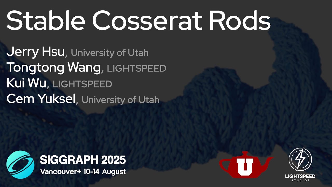 [SIGGRAPH 2025] Stable Cosserat Rods