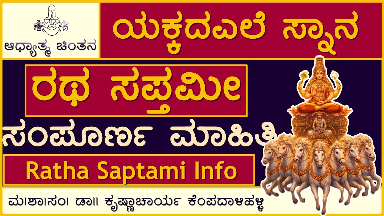 Ratha Saptami – Meaning, Story & Spiritual Benefits | ರಥಸಪ್ತಮೀ