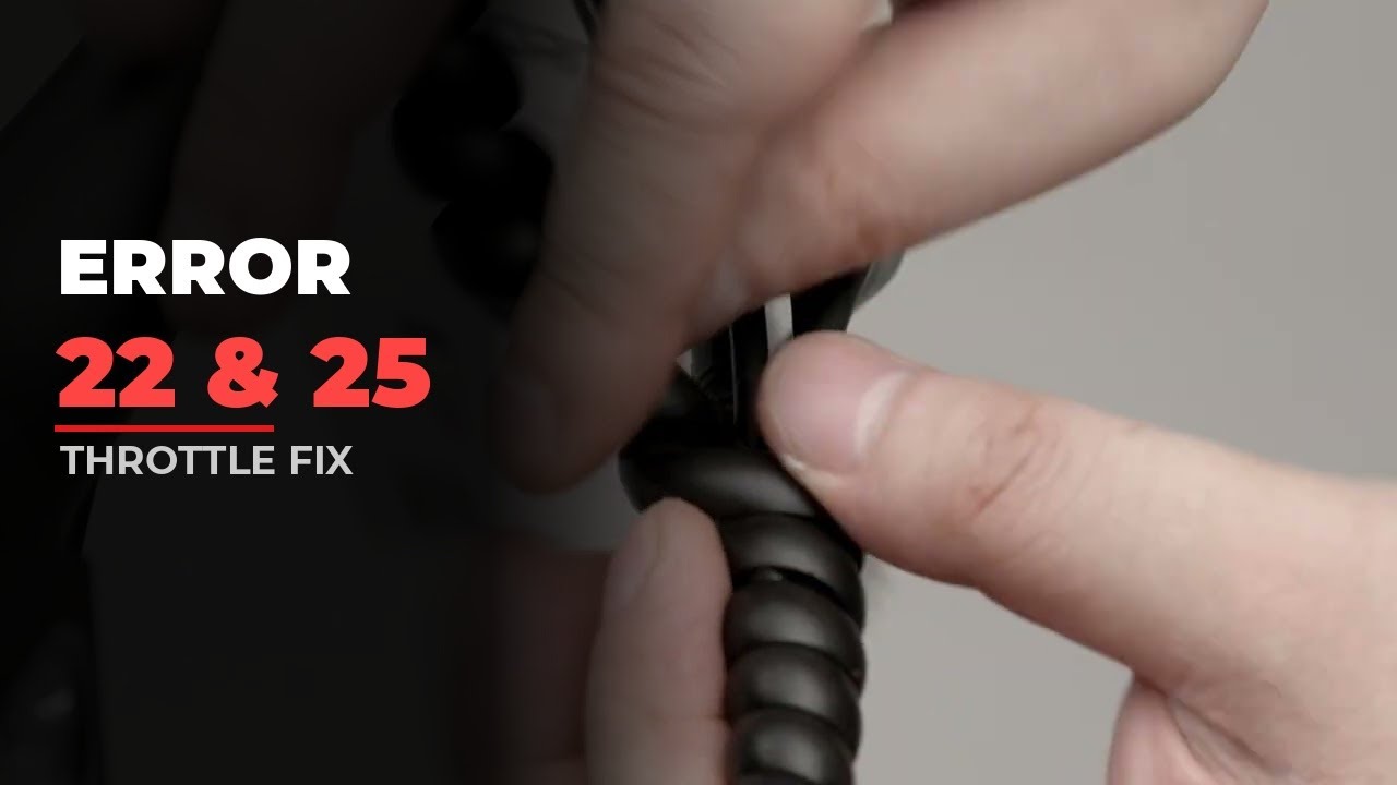 Fix FavoriteBikes Error 22 & 25 — Throttle and Brake Sensor Replacement (Step-by-Step)