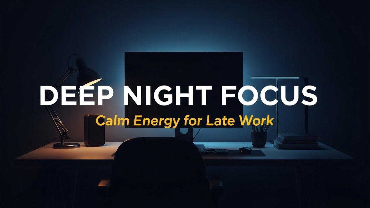 Deep Night Focus Music — Calm Energy for Late Work