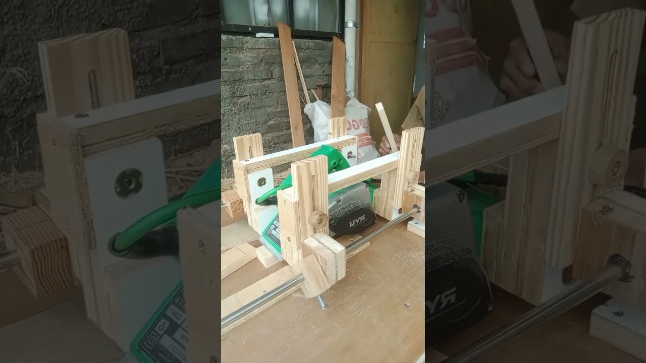 Planer duduk dari planer tangan #woodworkingtools #diy #woodwork
