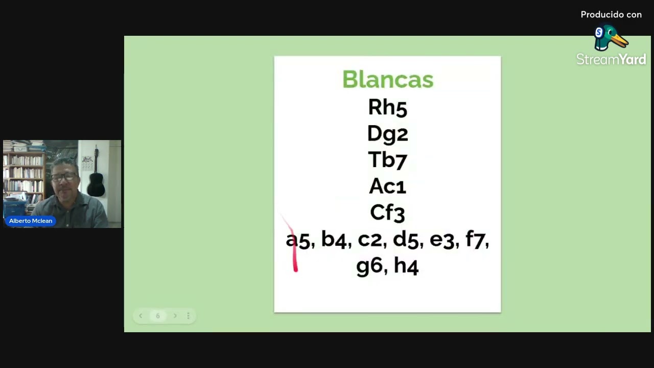 Quinta sesión del Taller de Ajedrez Básico TEX17 AJBA 01