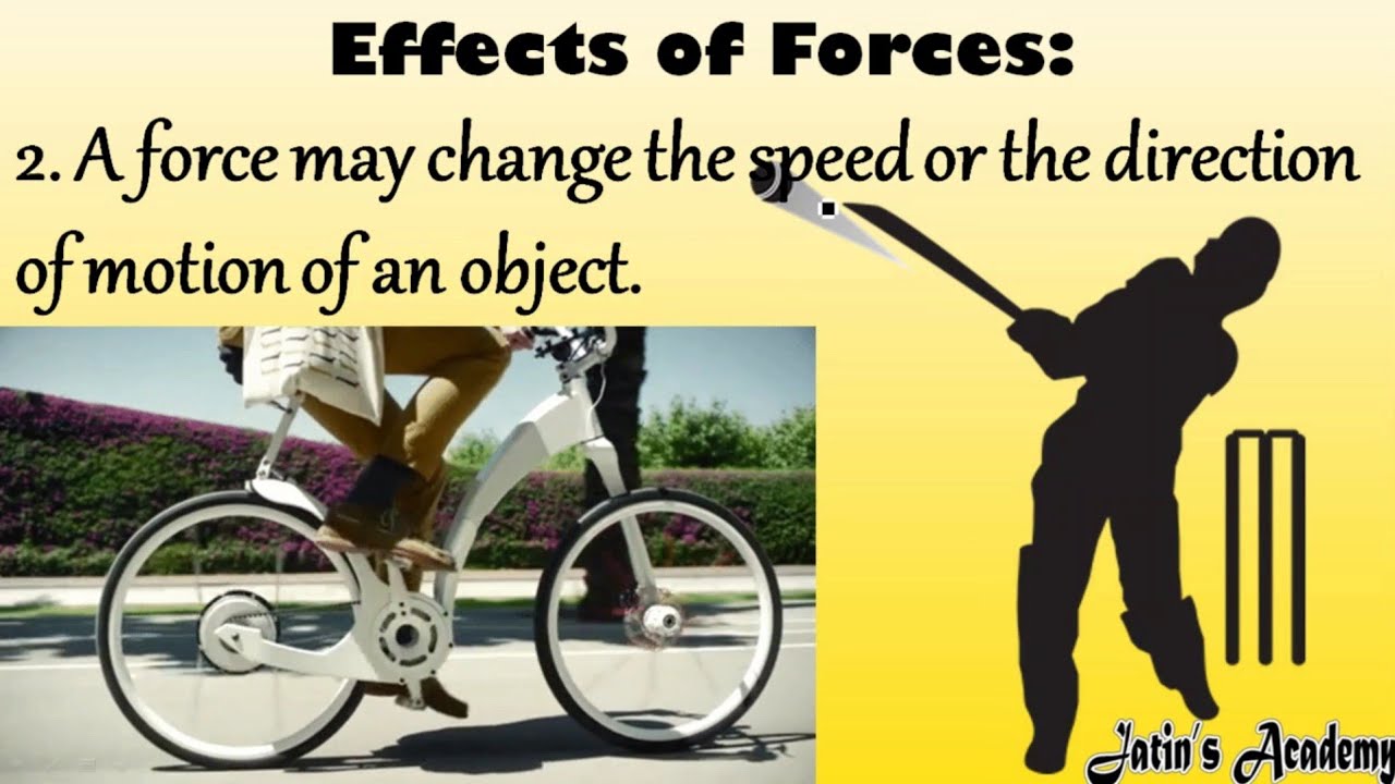 Effects of force Class 6 ICSE Physics @jatinacademy