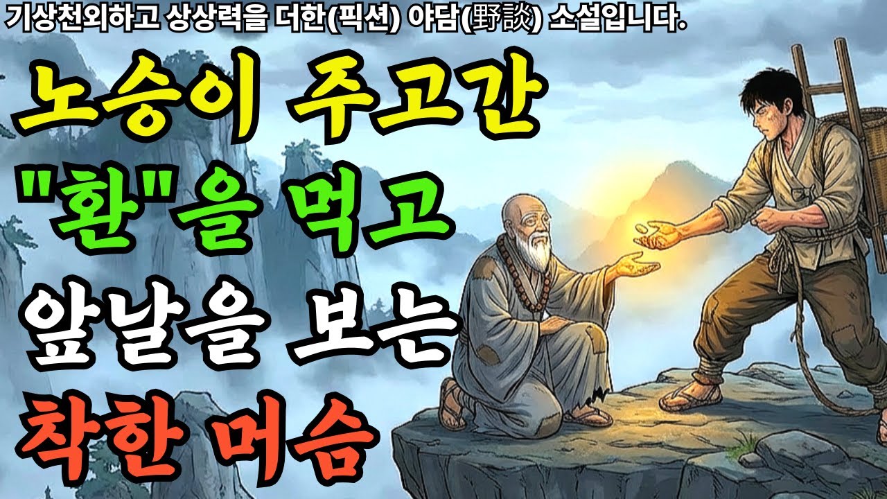 노승이 주고간 환을 먹고 앞날을 보는 바보 약초꾼....