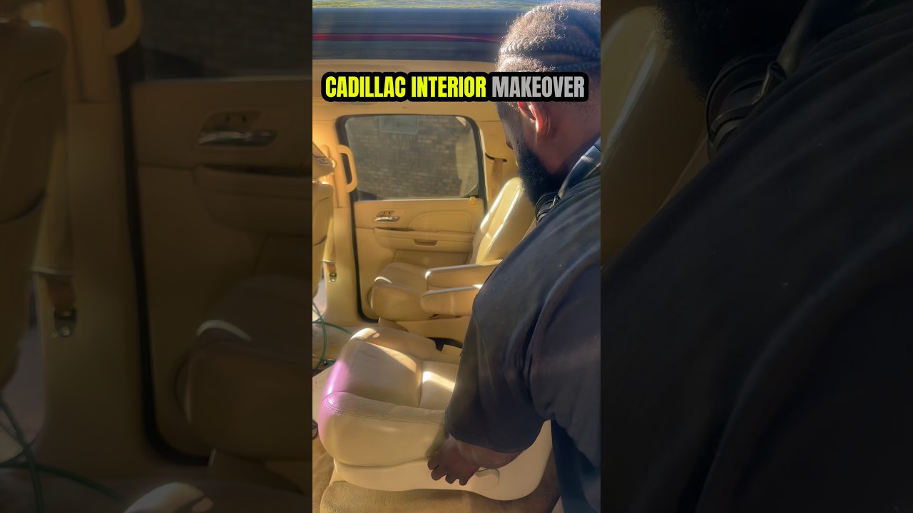 Full Escalade interior refresh &mdash; new carpet and custom seat covers. Luxury restored. Link in bio.