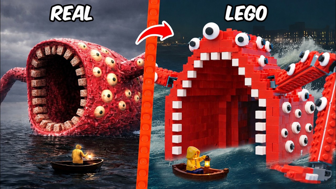 LEGOトレバー・ヘンダーソン: トレイン・イーターをシー・イーター・モンスターに入れ替えた!? | AM Bricks JP