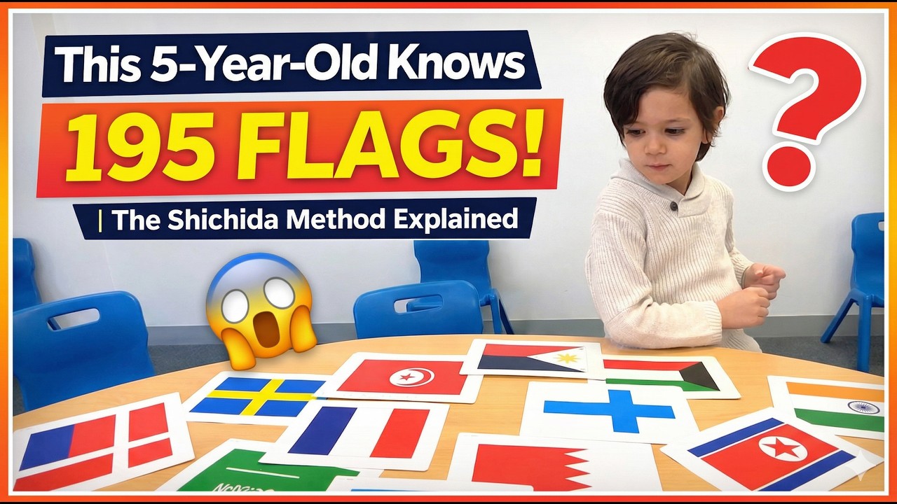 This 5-Year-Old Knows 195 Flags 😳 | The Shichida Method Explained