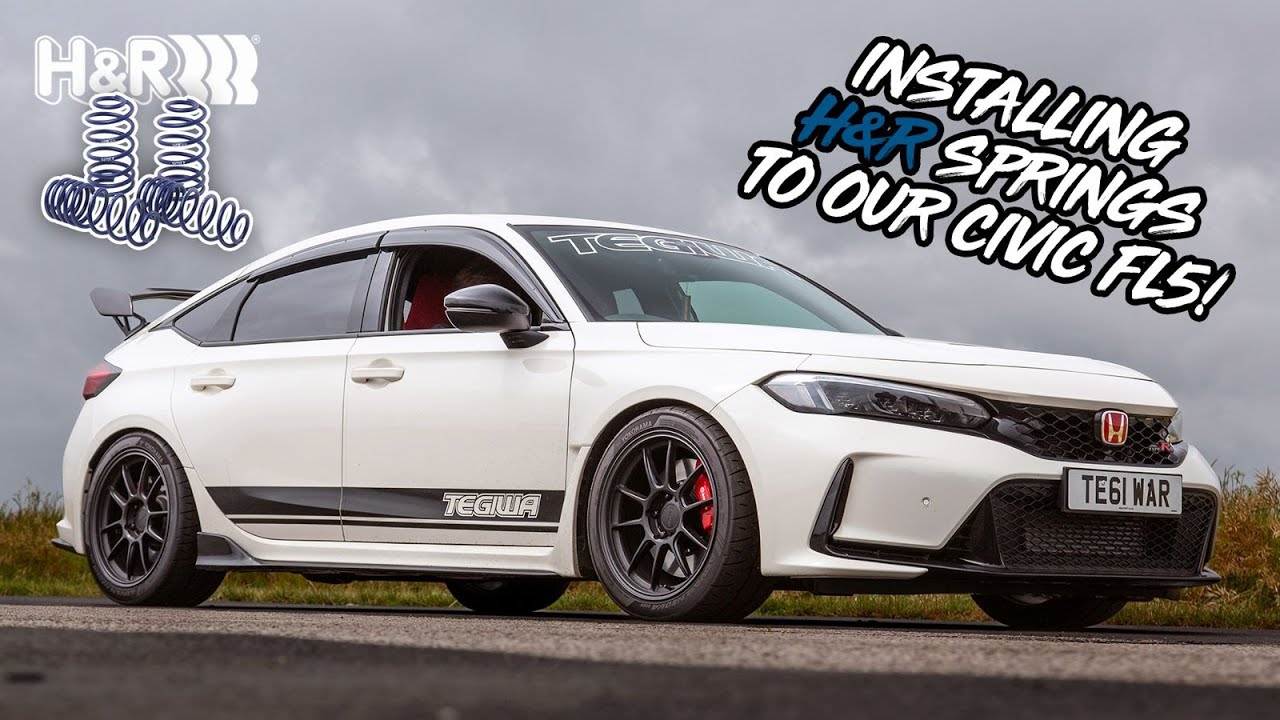 Installing H&R Lowering Springs to our Civic Type R FL5!