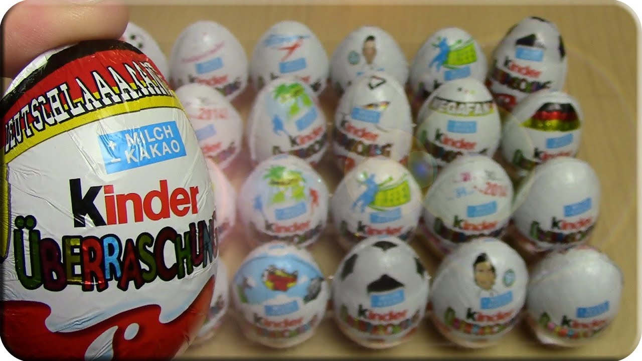 WM 2014 - Kinder Überraschung 24 Ü-eier Unboxing (Die DFB Fussballstars)